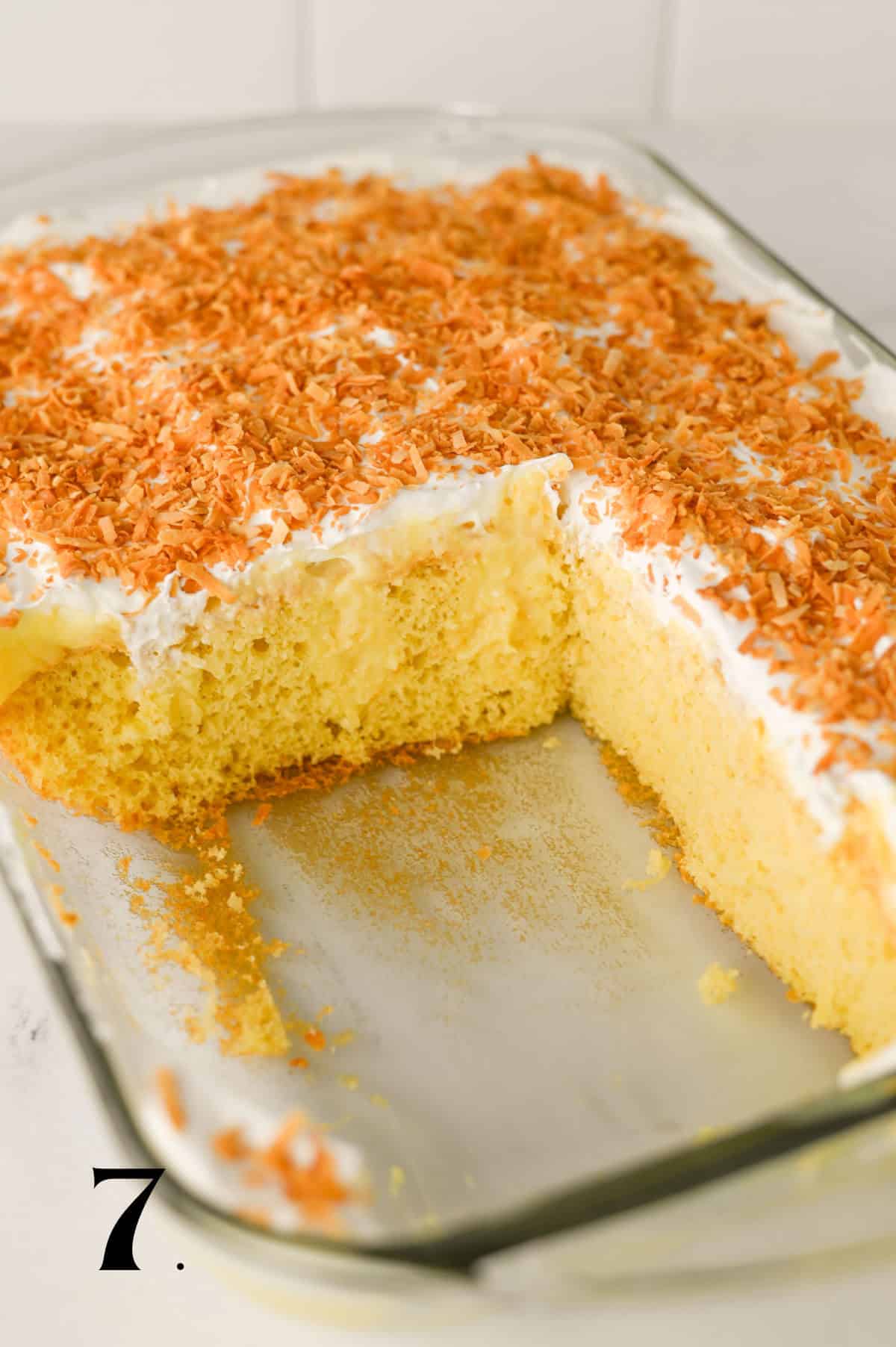 How to Make Pineapple Poke Cake Step 7