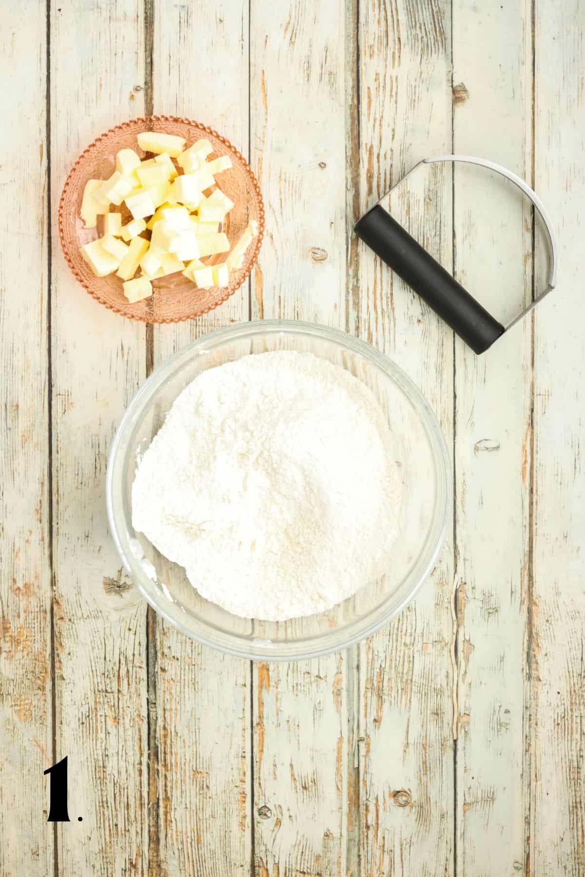 How to Make Strawberry Scones with Icing Step 1