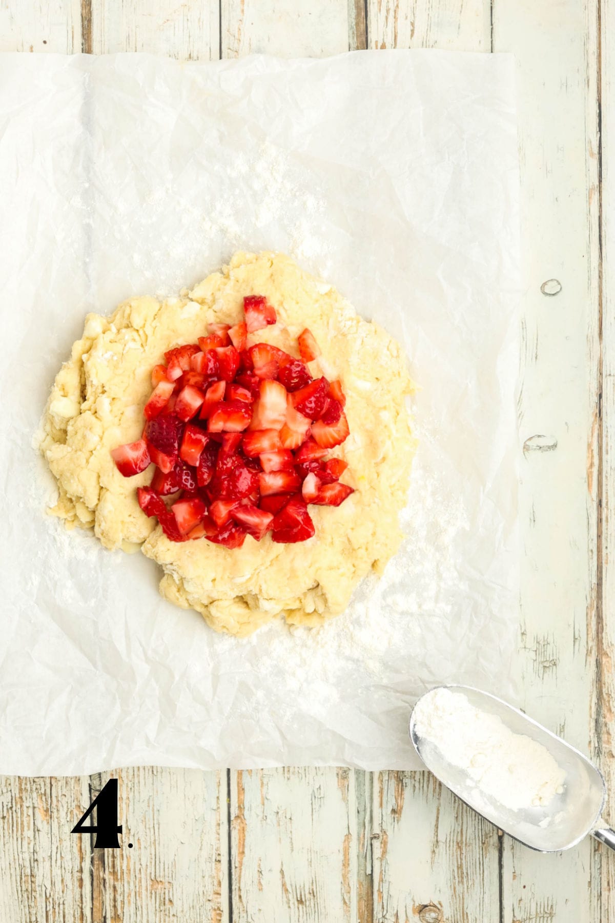 How to Make Strawberry Scones with Icing Step 4