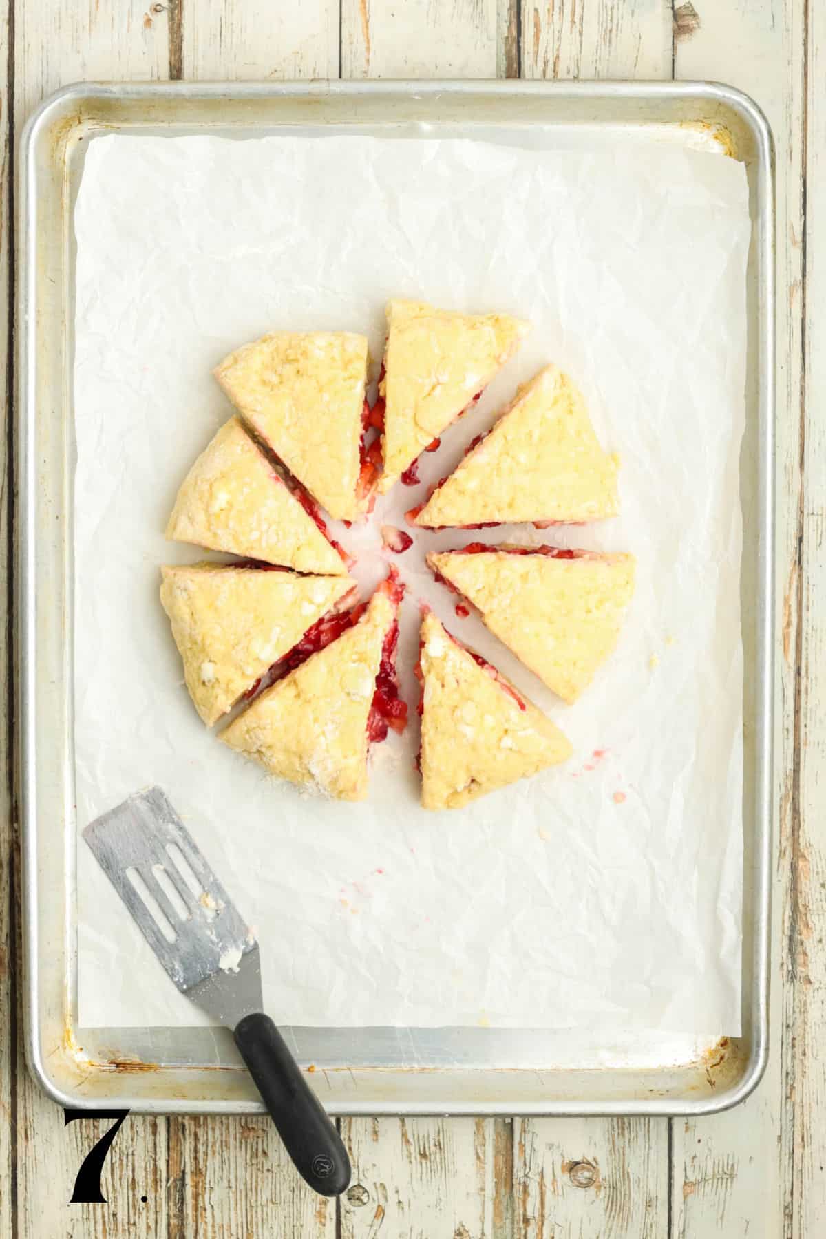 How to Make Strawberry Scones with Icing Step 7