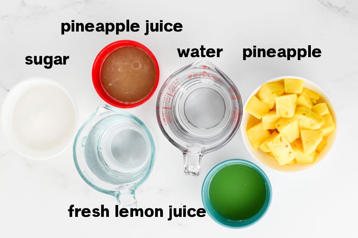 Pineapple Lemonade Ingredients