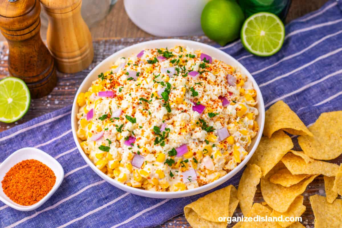 Easy Slow Cooker Mexican Street Corn Dip