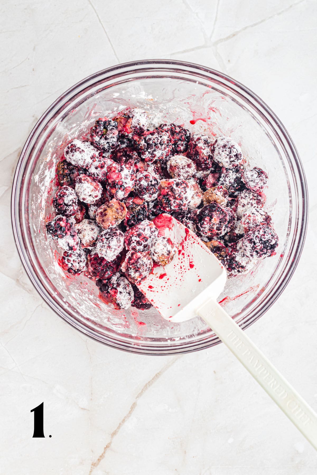 How To Make Blackberry Cobbler Step 1