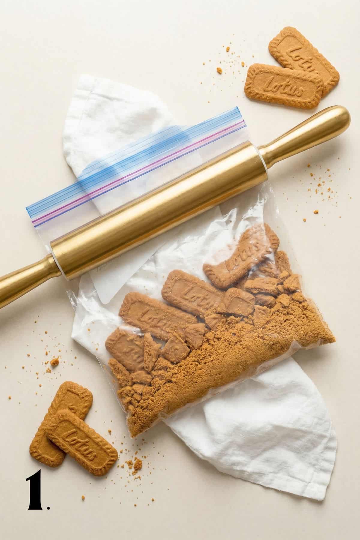 How to Make Biscoff Cheesecake Bars Step 1