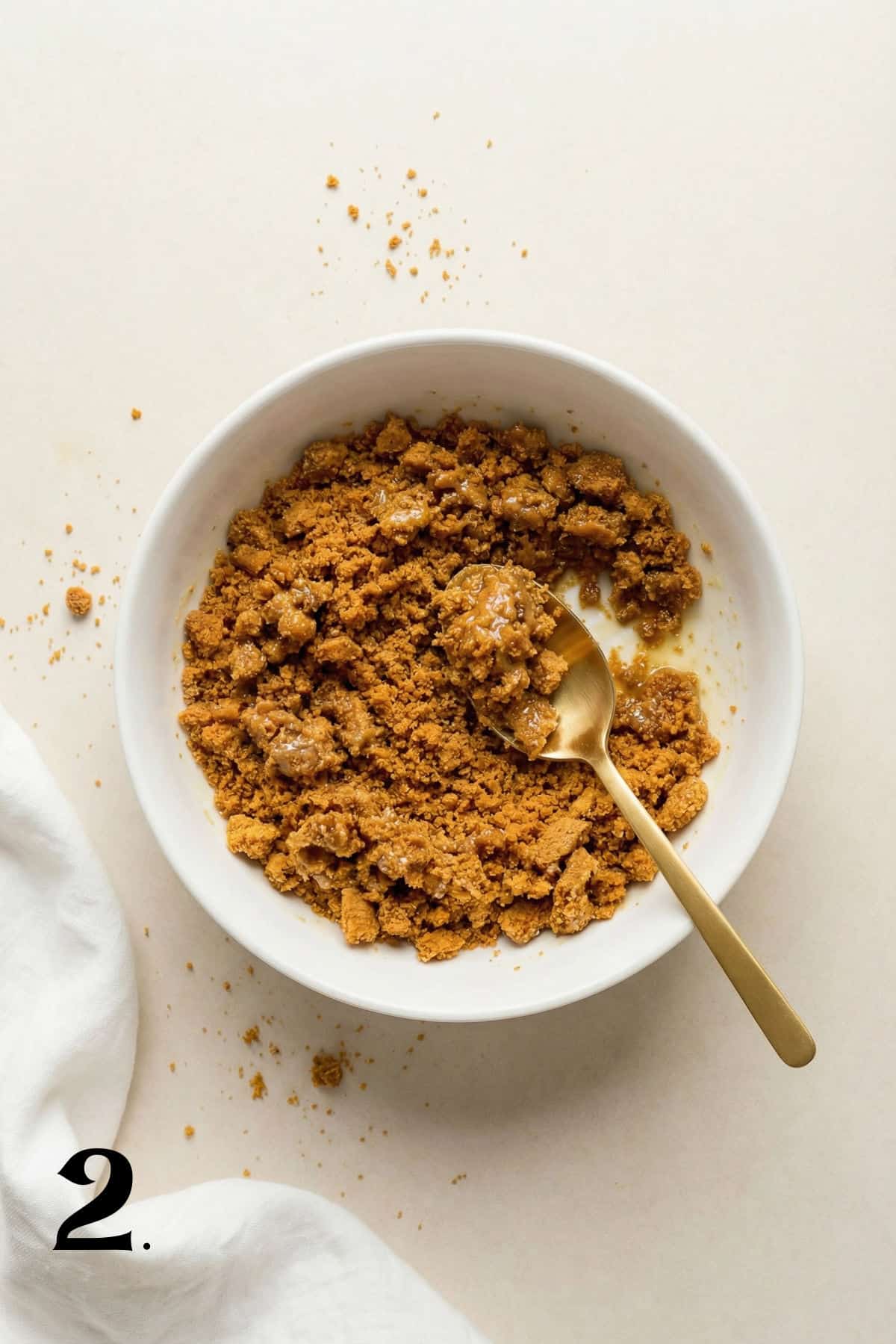 How to Make Biscoff Cheesecake Bars Step 2