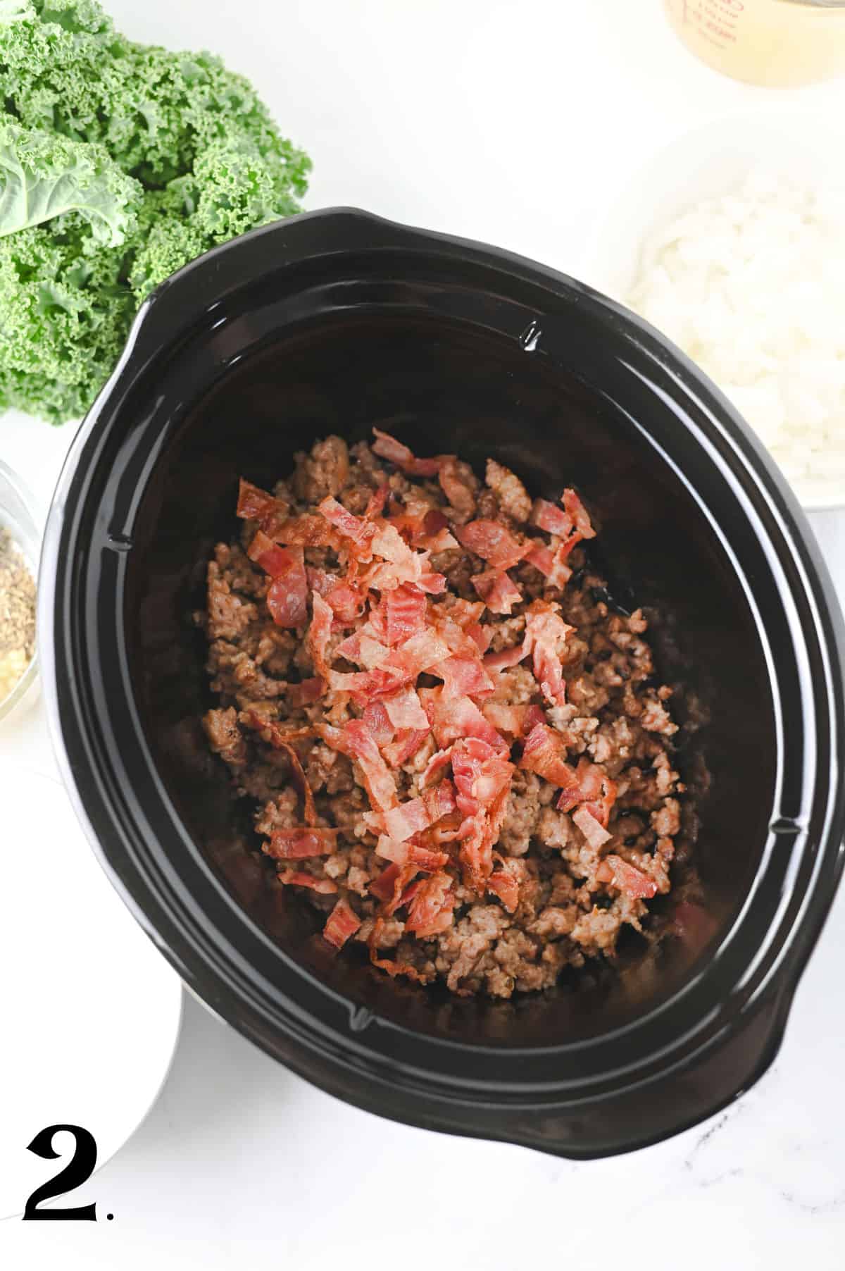 How to Make Crock Pot Zuppa Toscana Step 2