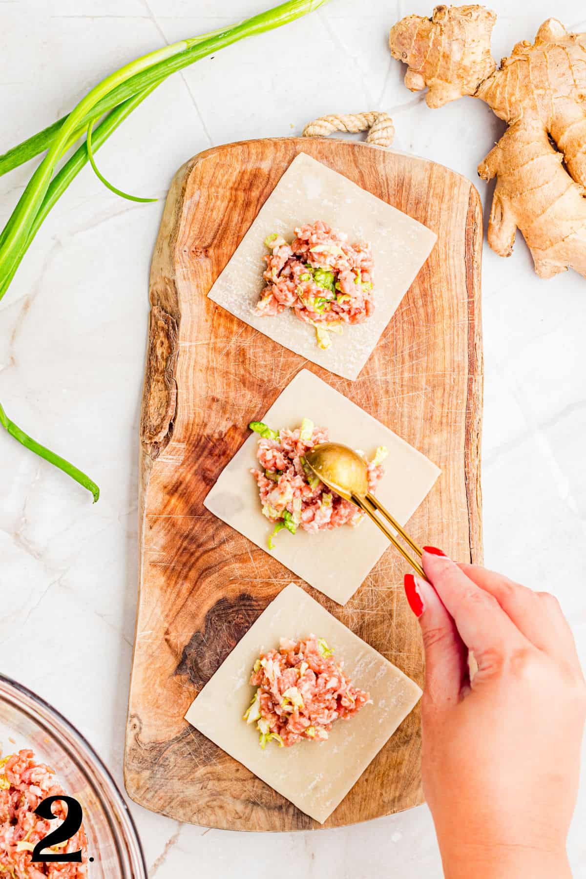 How to Make Potstickers Step 2