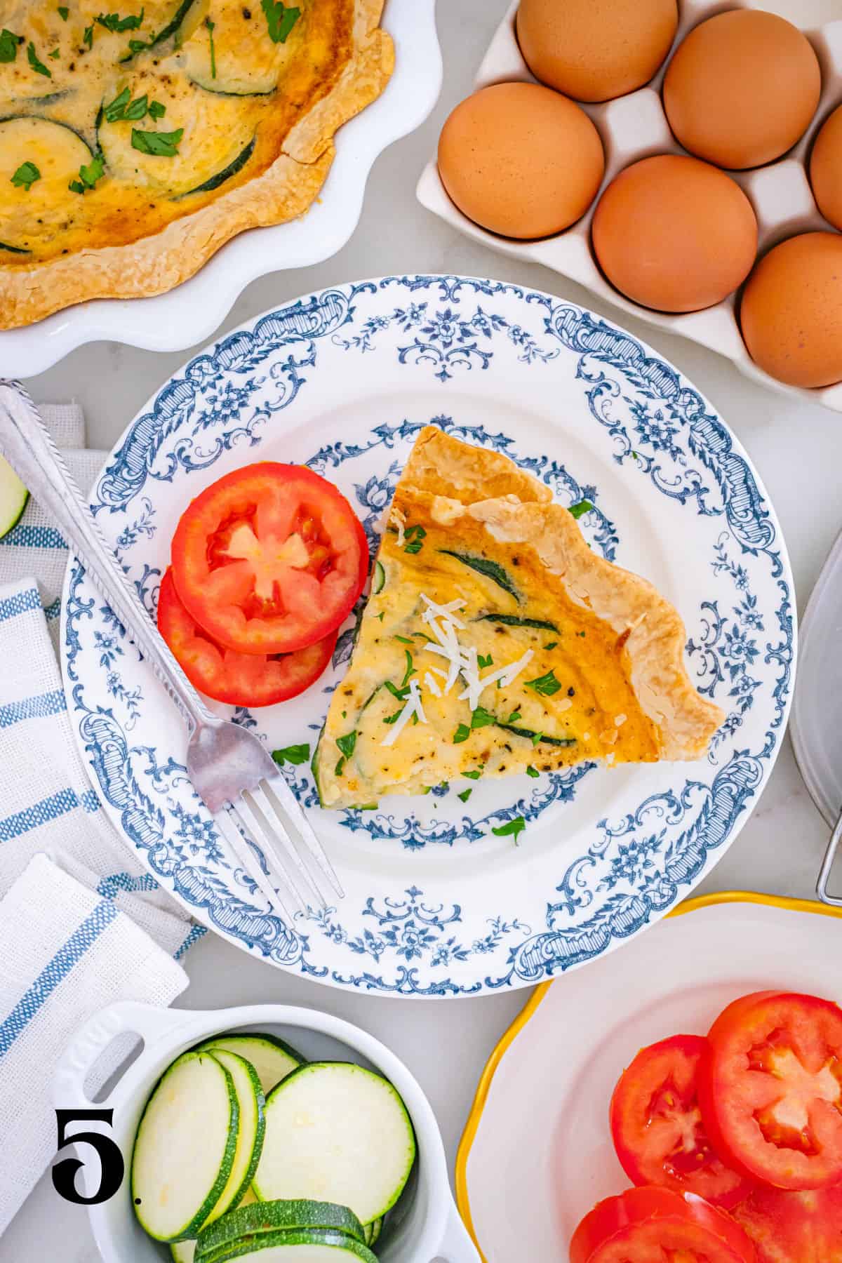How to Make Zucchini Quiche Step 5 (