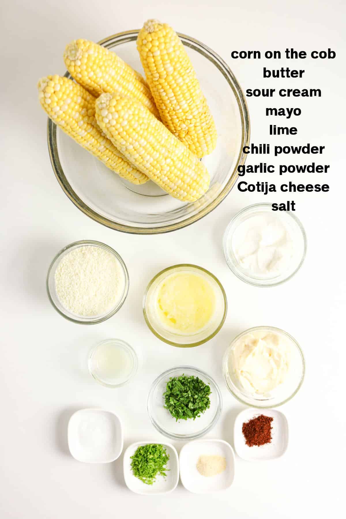 Mexican Street Corn Ingedeents