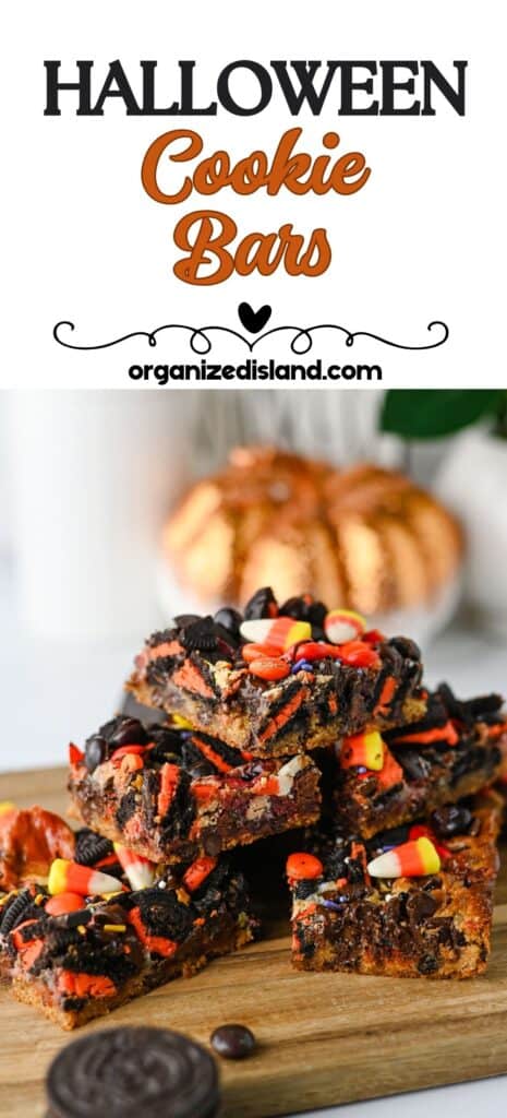 Easy Halloween Cookie Bars