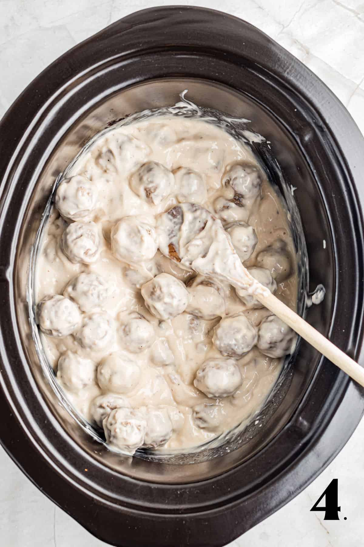 How to Make Crockpot Swedish Meatballs Step 4