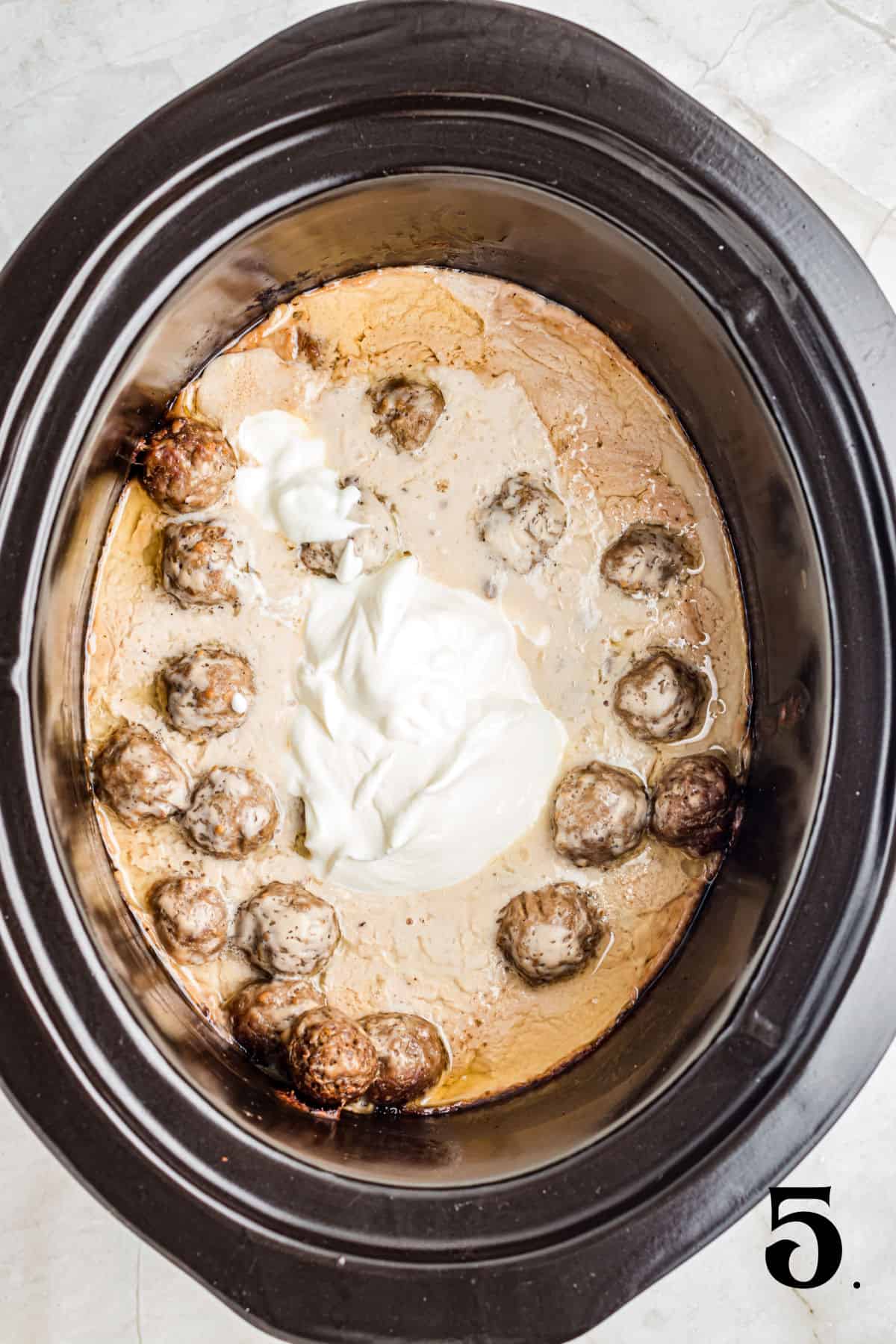 How to Make Crockpot Swedish Meatballs Step 5