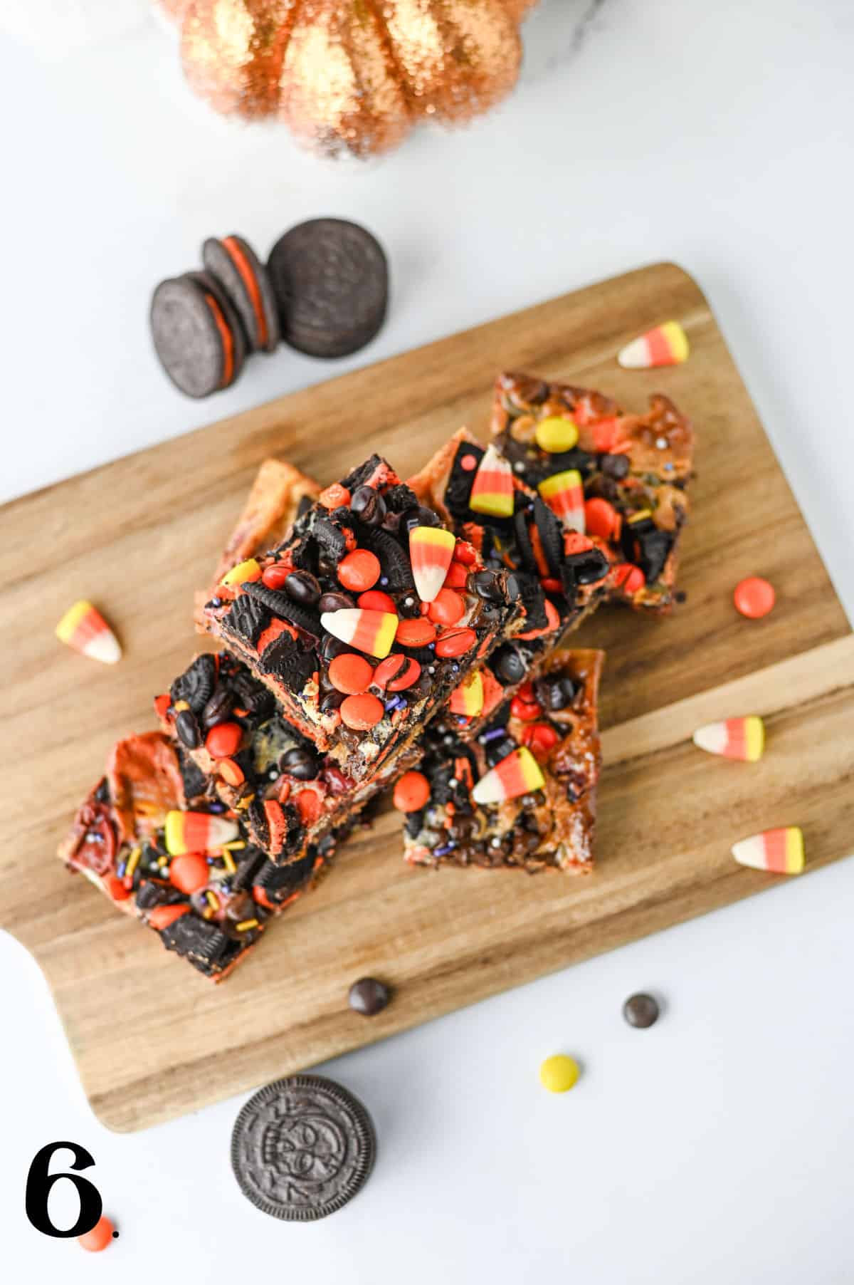 How to Make Halloween Cookie Bars Step 6