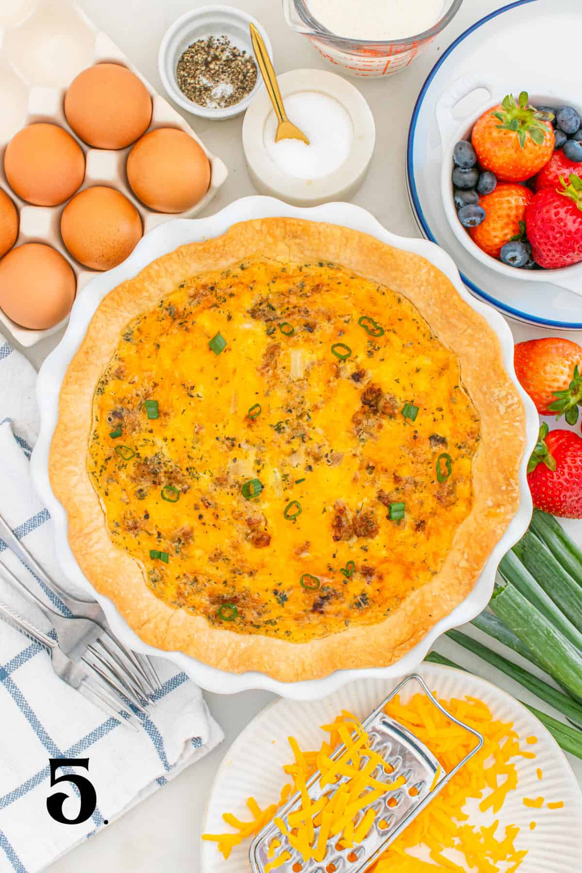 How to Make Sausage Quiche Step 5