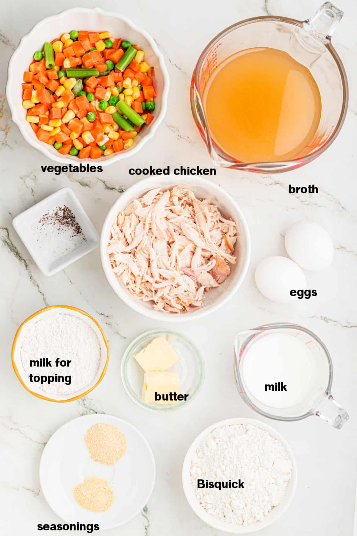 Bisquick Chicken Pot Pie Ingredients