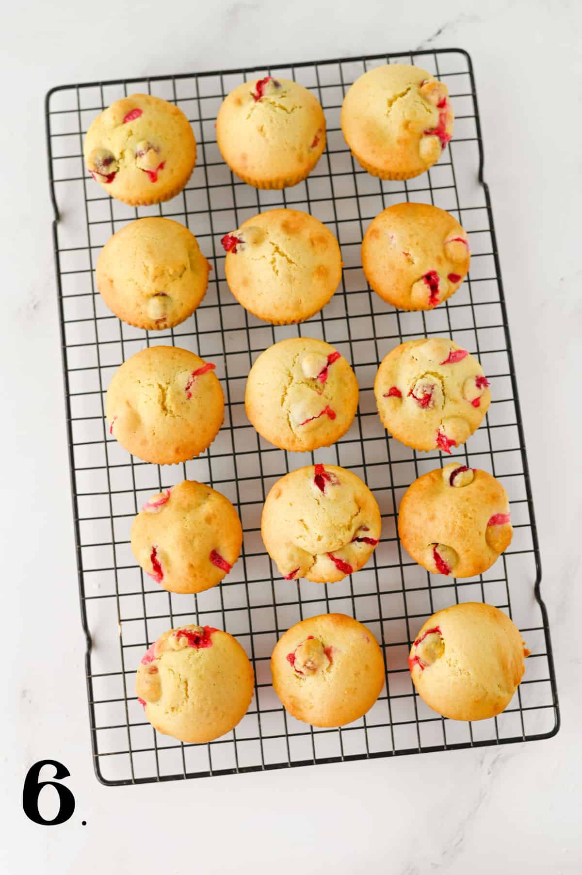 How to Make Cranberry Orange Muffins - Step 6 - colling on rack.