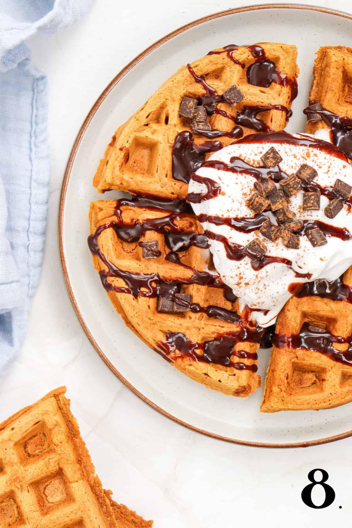 How to Make Pumpkin Waffles Step 8