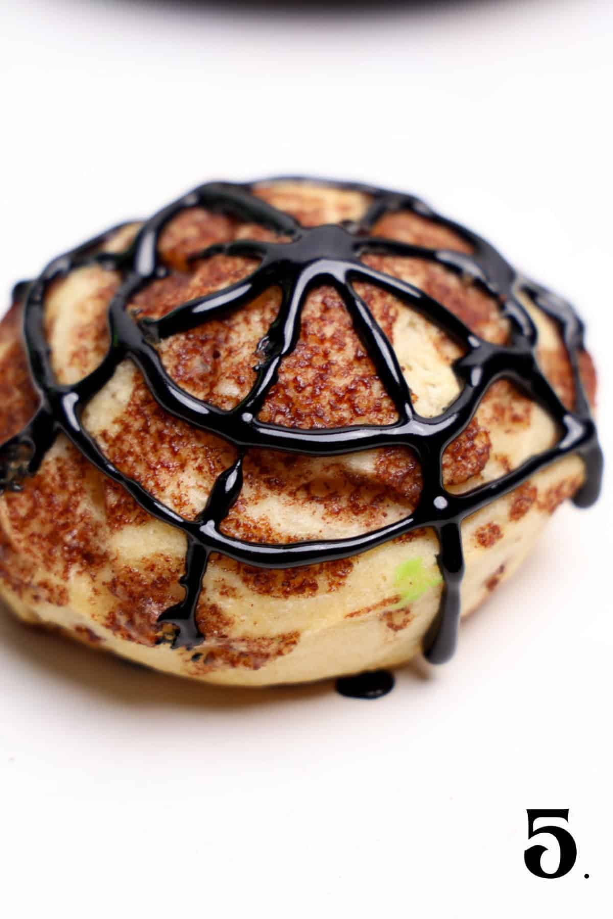 How to Make Spider Cinnamon Rolls Step 5