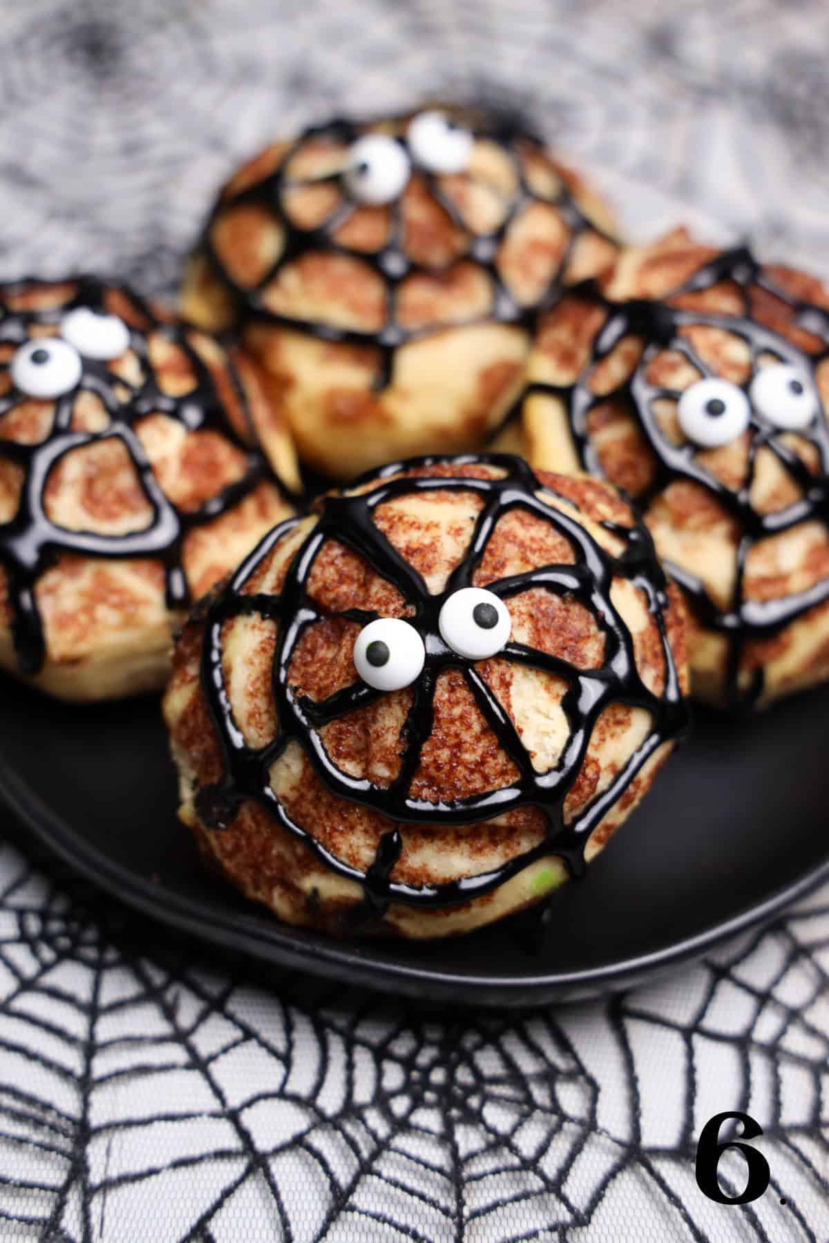 How to Make Spider Cinnamon Rolls Step 6