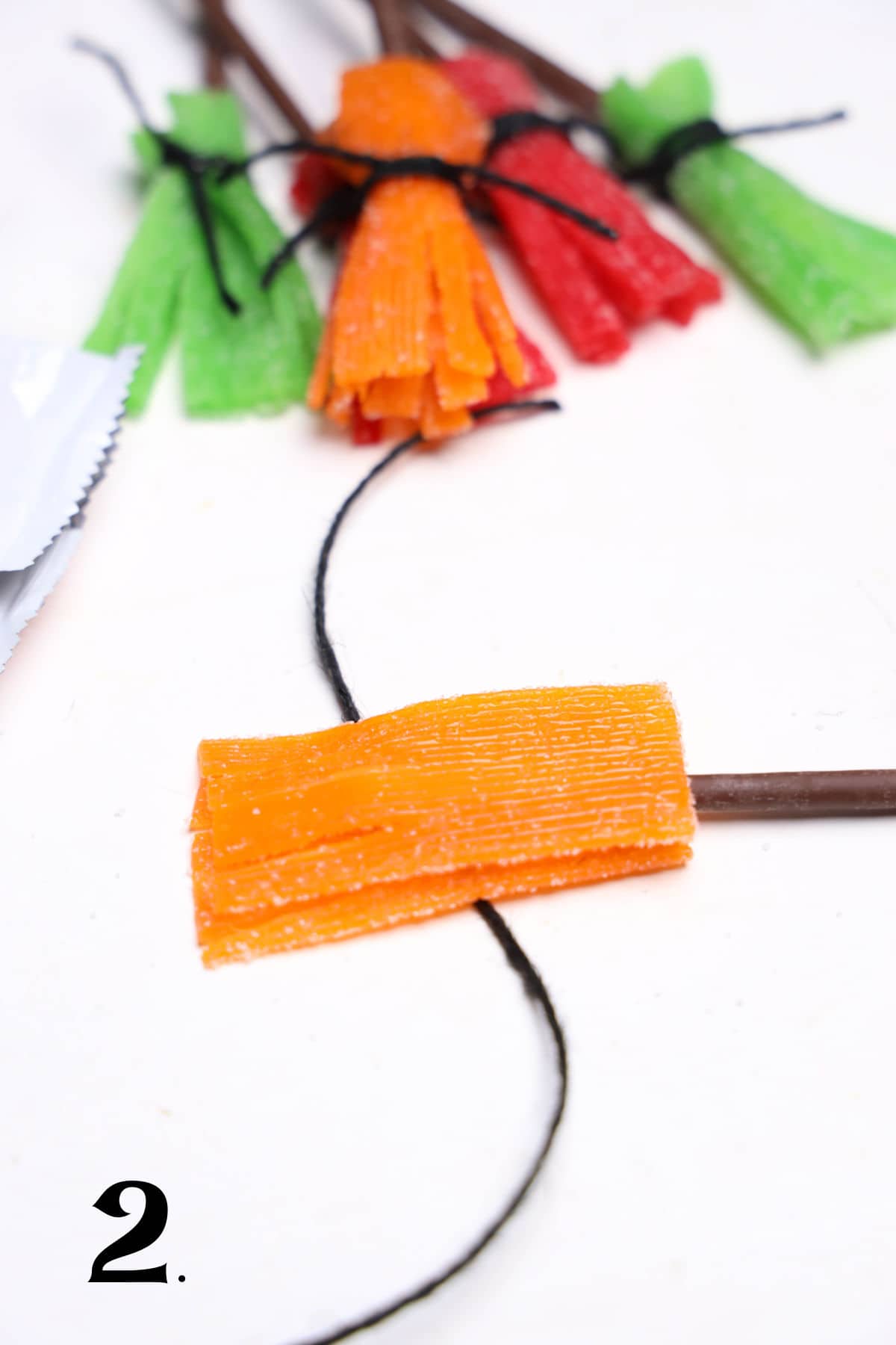 How to Make Witches Broom Snacks - Step 2