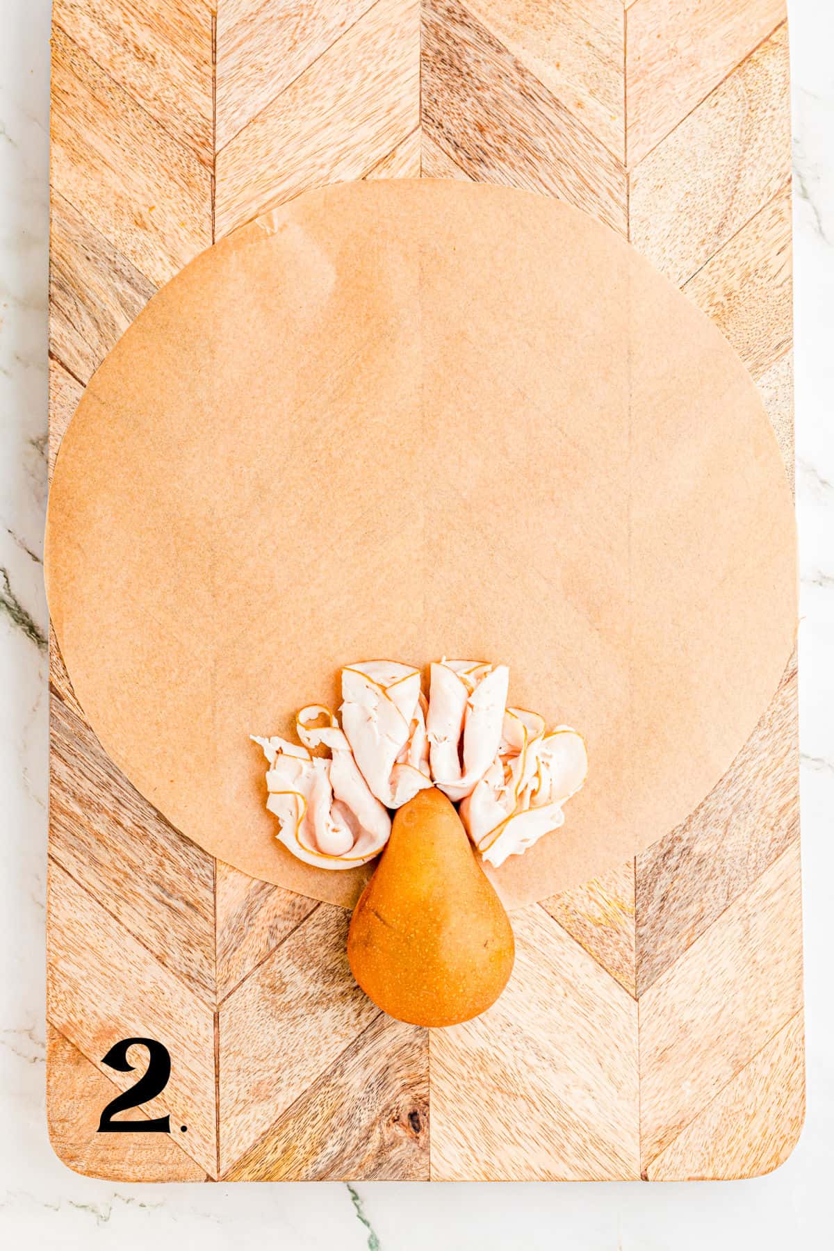 How to Make a Thanksgiving Turkey Charcuterie Board - Step 2.