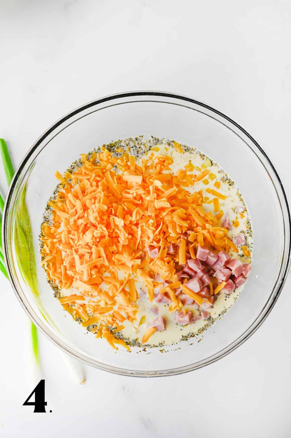 How to make a Ham and Cheese Quiche Step 4