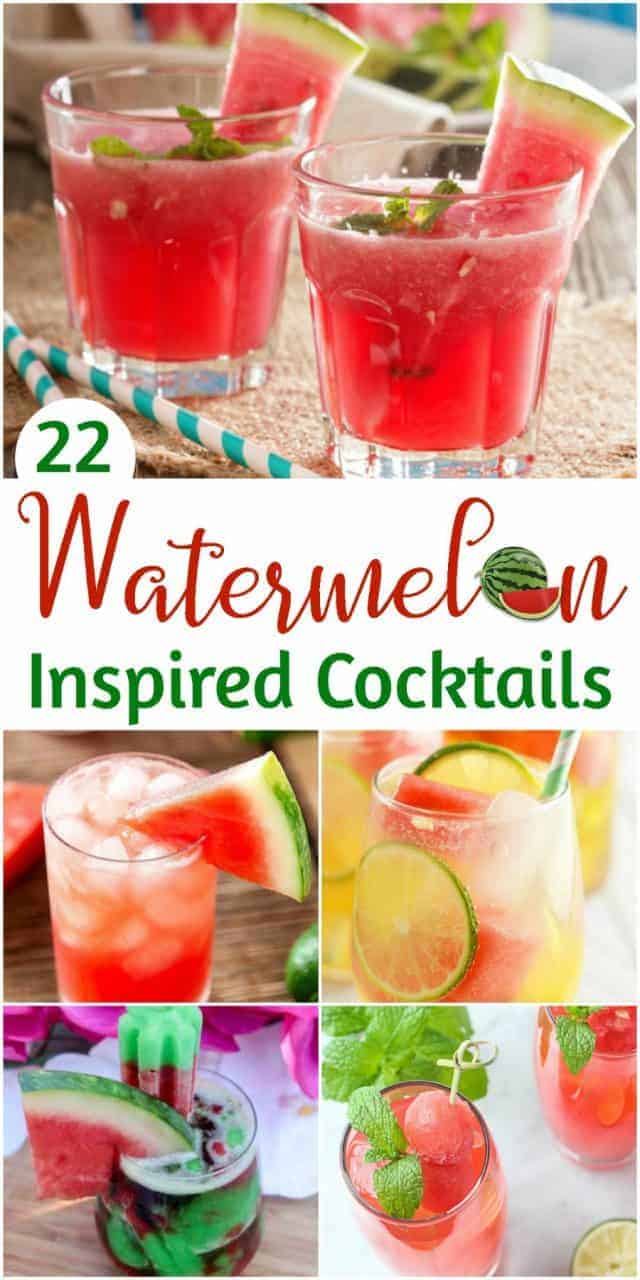 Watermelon Inspired Cocktail Recipes - Organized Island