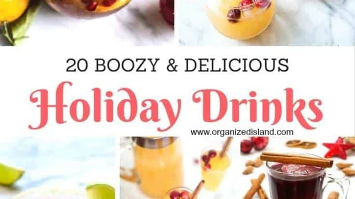 Looking for Holiday Cocktail Recipes? I have 20 for your next holiday party!!