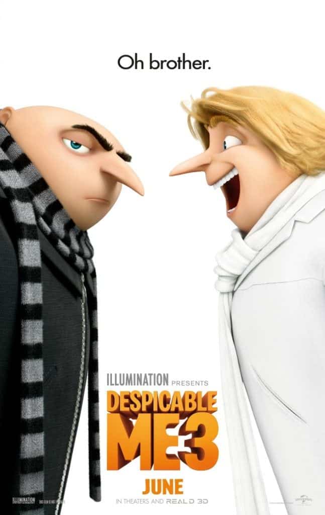 Despicable Me 3 prize pack. The movie comes out in theaters June 3