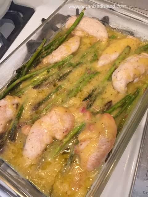 Want a quick dinner idea? This tasty chicken asparagus casserole is super easy to make and is a family favorite!