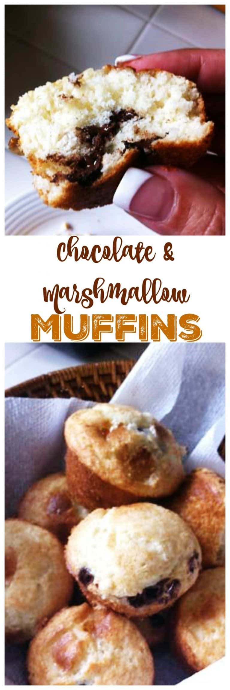 Chocolate Marshmallow Muffins - Organized Island