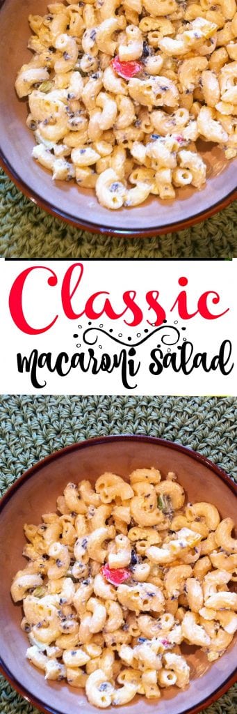 Great recipe for classic macaroni salad!