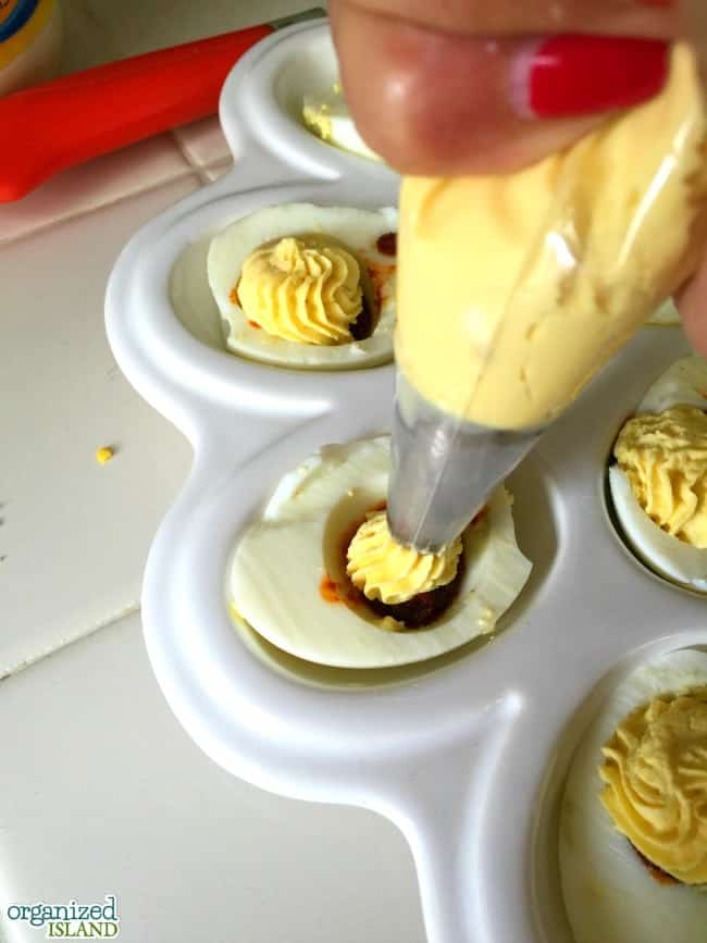 Looking to jazz up your deviled eggs? This Chorizo Deviled egg recipe is easy and tasty!