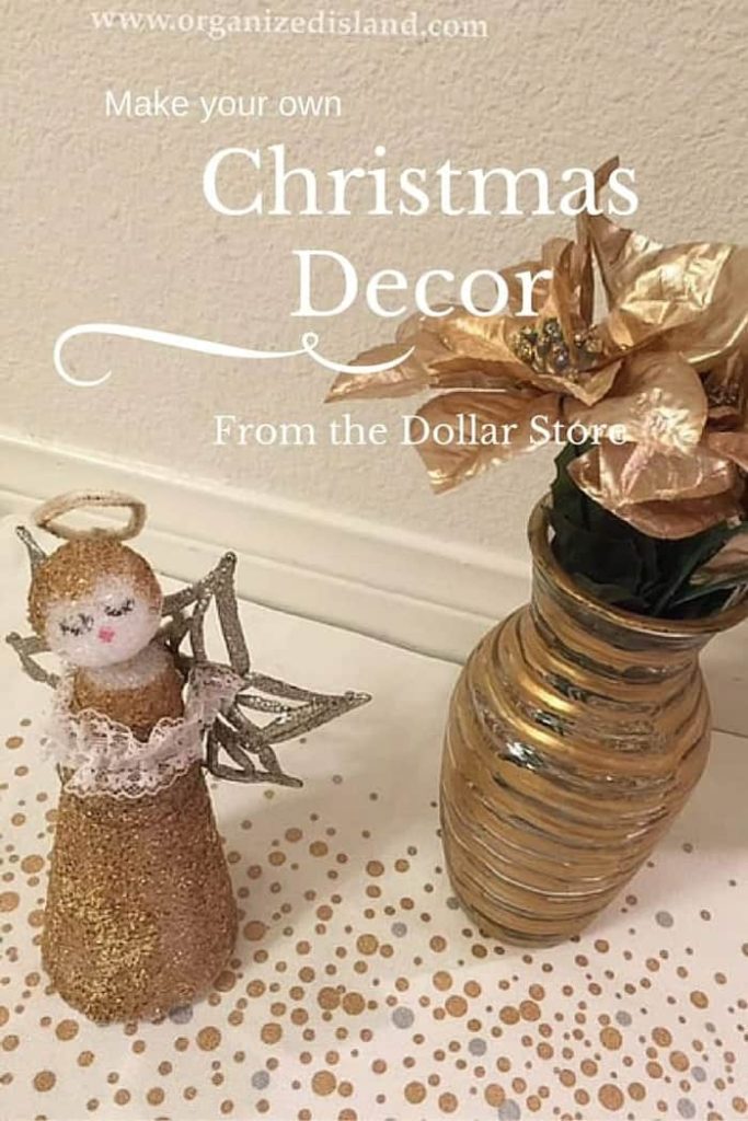 Really easy craft ideas to make your own Christmas Decor from the Dollar Store!