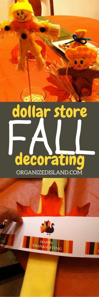 Why spend lots of money decorating for fall? These cheap fall decorating ideas were all from the dollar store!