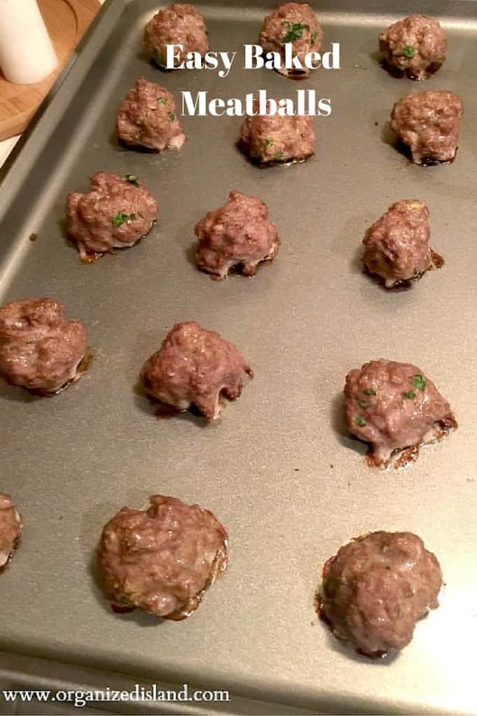 Succulent and flavorful, these easy oven baked meatballs are so versatile for cooking too!