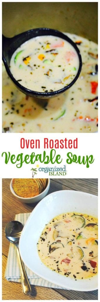 Easy Roasted Vegetable Soup from scratch is so easy to make!