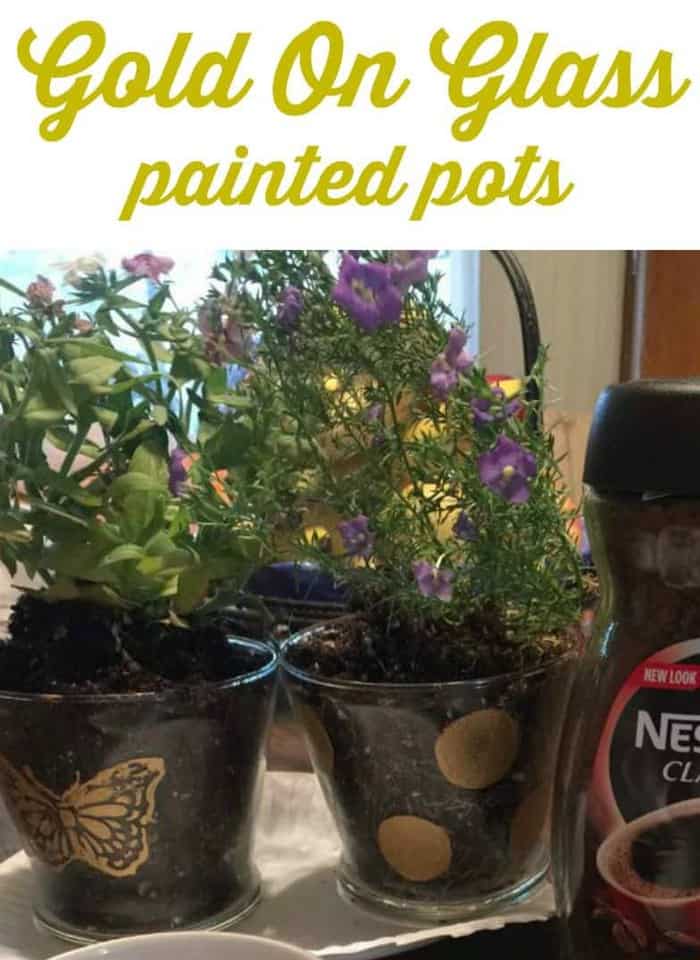 How to create gold painted pots on an impromptu craft day #NescafeClasico #Ad