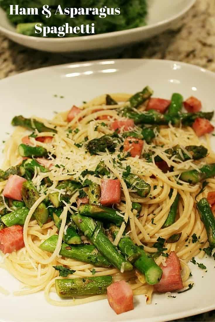 Ham and Asparagus Spaghetti