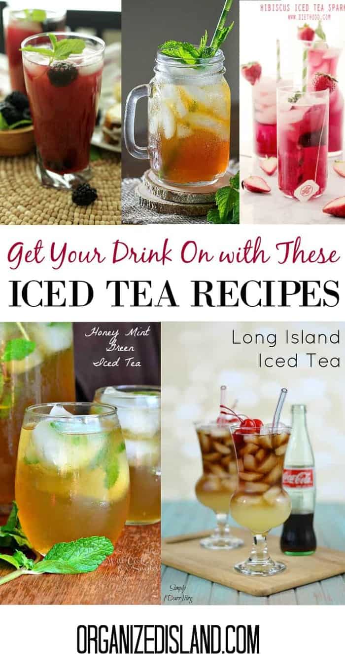 Tasty iced tea recipes - some are tart, some are sweet and some are fruity. Nice recipes to have on hand when you want a thirst-quenching iced tea!