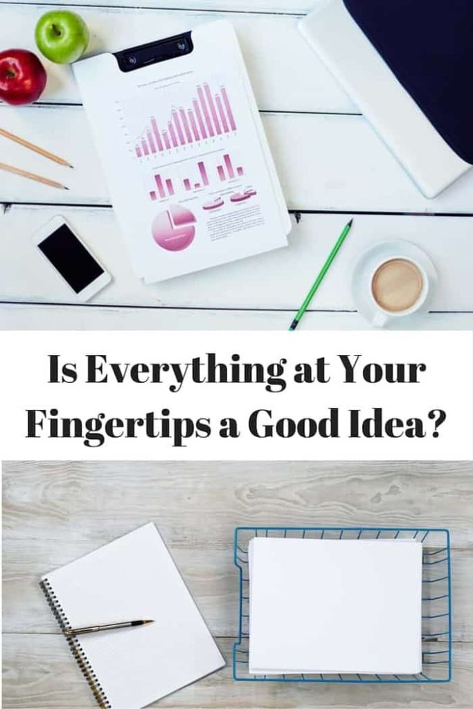 While it may sound productive and efficient, there are some reasons having everything at your fingertips may not be the best idea
