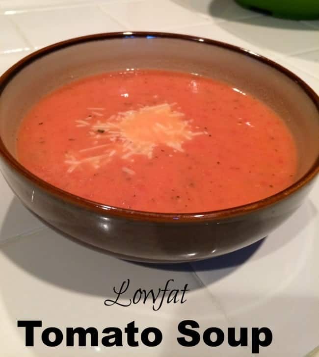 homemade lowfat tomato soup