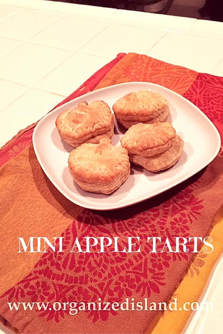 Make these cute little apple tarts in minutes - a fun fall dessert or snack.