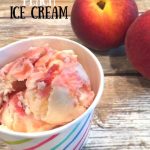 No Churn Peach Ice Cream