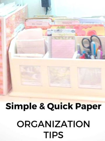 Simple tips to get that incoming paperwork under control and organized. These household organizing tips are great for several aspects of your life!