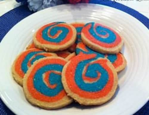 Patriotic Pinwheel Cookies For The 4th Of July 4thofjuly