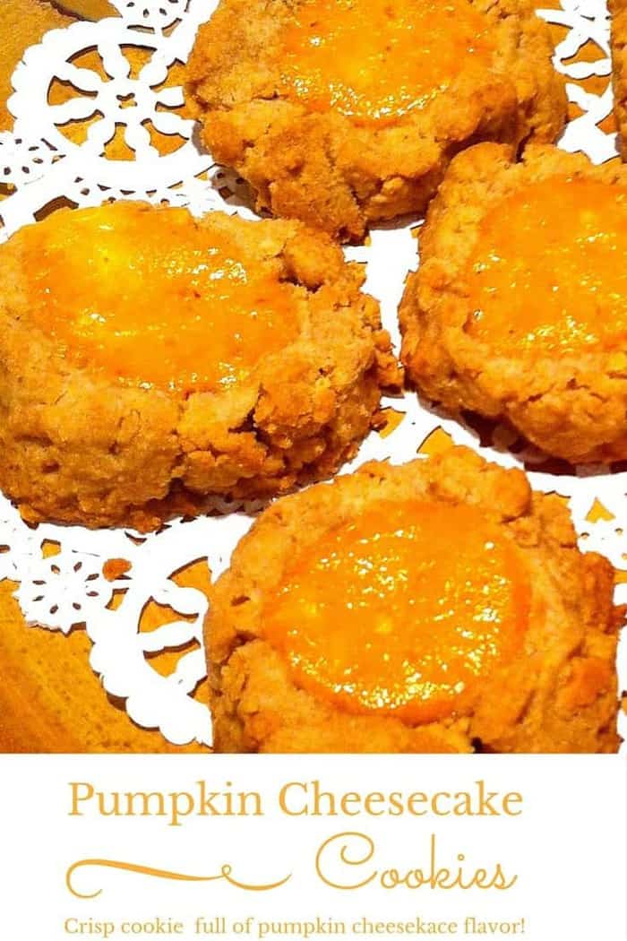 These Pumpkin Cheesecake Cookies taste like mini pumpkin pies! You will be asked for the recipe!