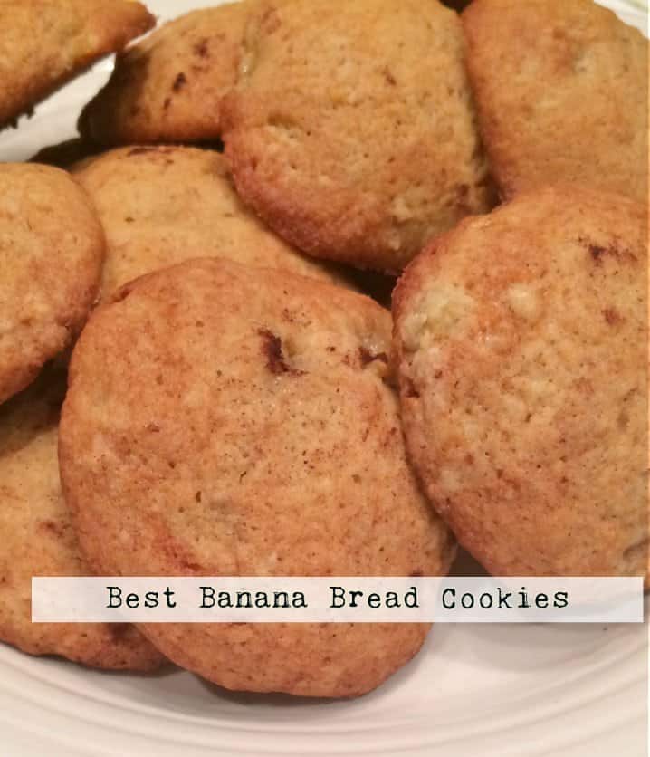 These Banana Bread cookies are so tasty - like mini banana breads! You will love them!