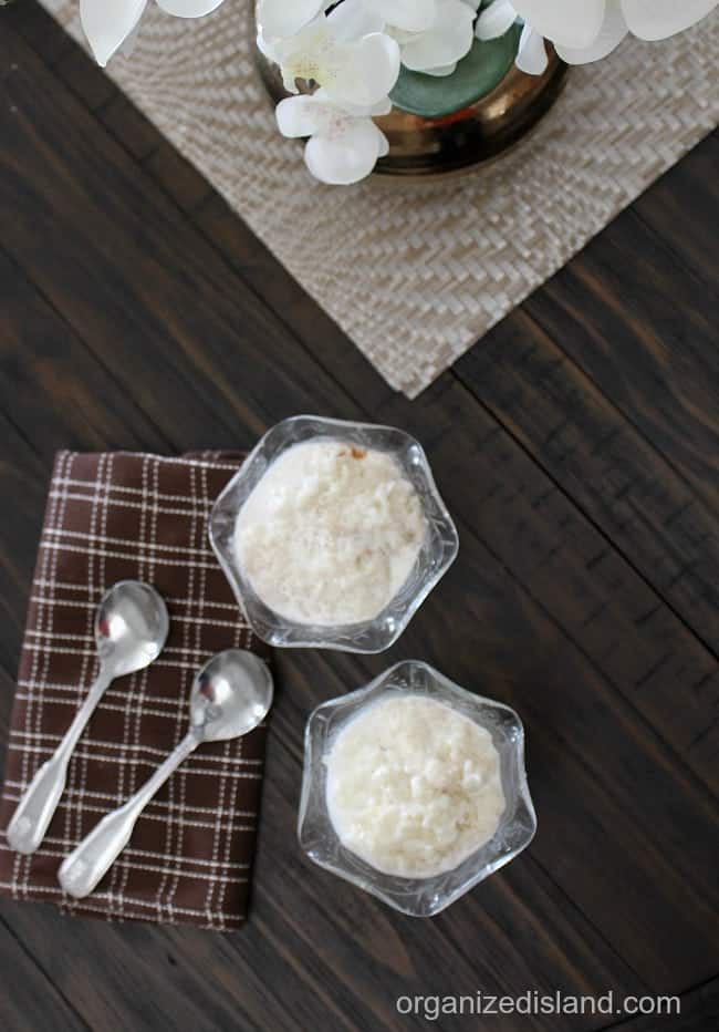 Jasmine Rice Pudding pressure cooker recipe that takes just minutes to make.