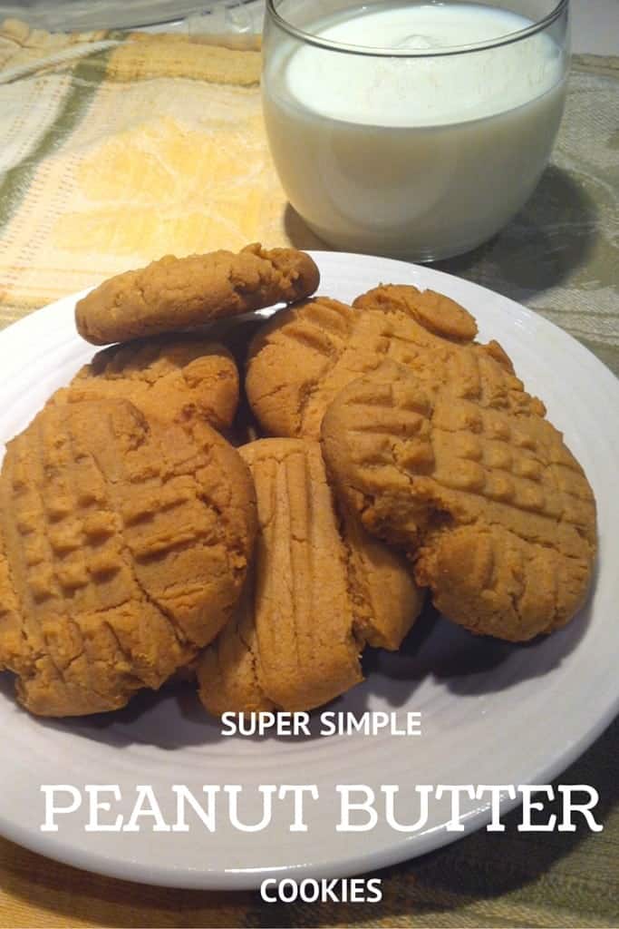 These delicious peanut butter cookies are so tasty and probably the easiest cookie recipe you will make!
